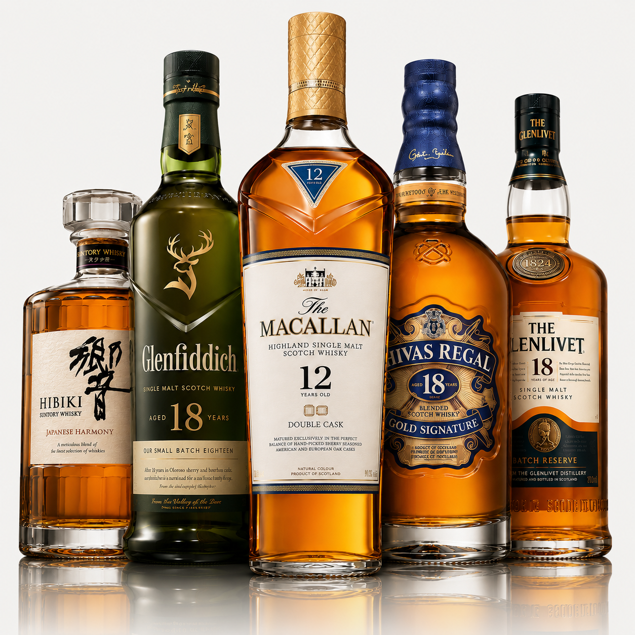 Premium Whisky Paket 5 Steklenic